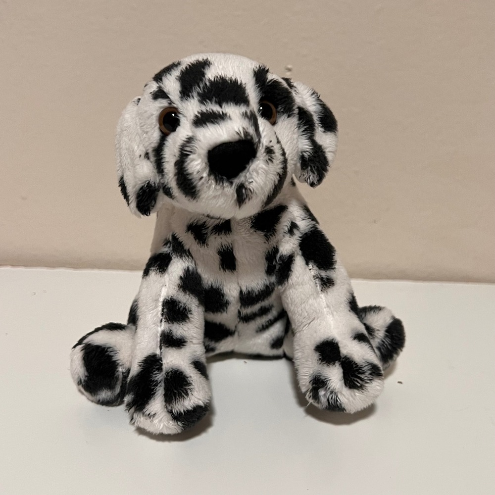 Douglas 8" Dalmatian Plush Puppy Dog White Black Spotted Stuffed‎ Animal